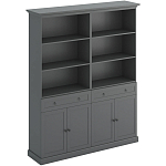 Двойной стеллаж с ящиками и дверцами Percent Rack варинант исполнения - 1 | Loft Concept в Твери