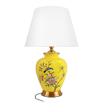 Настольная лампа желтая с изображением птиц Slip Away варинант исполнения - 7 | Loft Concept в Твери