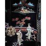 Шкаф черный в китайском стиле  Chinese Cabinet Black варинант исполнения - 2 | Loft Concept в Твери