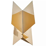 Дизайнерский журнальный стол фигурный золотого цвета Ufuri варинант исполнения - 1 | Loft Concept в Твери