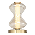 Настольная лампа светодиодная с волнообразным стеклянным плафоном Amphora of Light варинант исполнения - 3 | Loft Concept в Твери