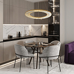 Кольцевая люстра с хрустальным декором Maude Crystal Chandelier варинант исполнения - 5 | Loft Concept в Твери