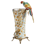 Ваза фарфоровая с птицей на бронзовой ветке Garden of Eden варинант исполнения - 1 | Loft Concept в Твери