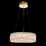 Люстра подвесная круглая из прозрачного хрусталя с золотым корпусом Selfsufficient варинант исполнения - 2 | Loft Concept в Твери