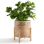 Кашпо на ножках из бамбука Bamboo Decor варинант исполнения - 5 | Loft Concept в Твери