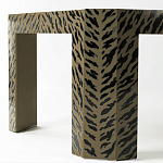 Дизайнерский кофейный стол с рисунком леопард Neytiri Beige Leopard варинант исполнения - 3 | Loft Concept в Твери