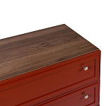 Комод красный из массива бука с 3-мя ящиками Wenge Light варинант исполнения - 4 | Loft Concept в Твери