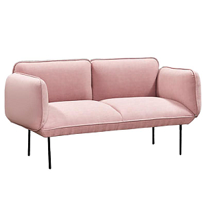 Двухместная Софа Elsa 2 Seater Sofa Розовый велюр