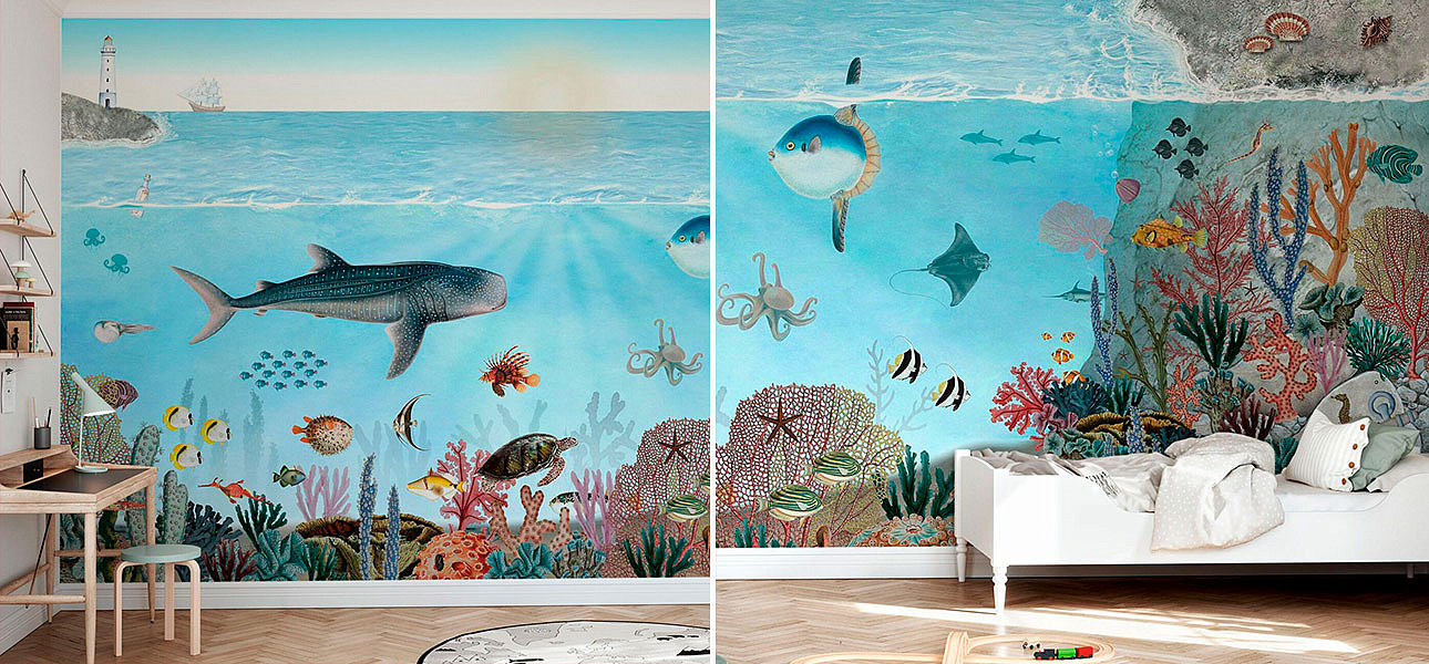 Обои ручная роспись Ocean Lookbook Обои ручная роспись Ocean Lookbook - Loft-Concept в Твери