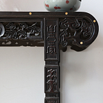 Черная резная консоль в Китайском стиле из массива Black Dragon Console варинант исполнения - 1 | Loft Concept в Твери