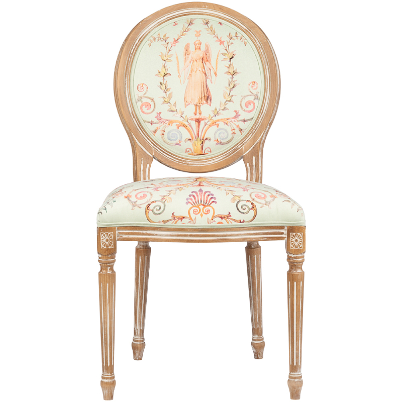 Стул из массива бука светло-зеленый с растительным орнаментом Raffael Angel Green Chair Мульти Светлый дуб Салатовый Стул из массива бука светло-зеленый с растительным орнаментом Raffael Angel Green Chair Мульти Светлый дуб Салатовый в Твери | Loft Concept