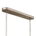 Люстра овальной формы с фактурным серебряным каркасом и тканевым абажуром Silver Honeycomb варинант исполнения - 4 | Loft Concept в Твери