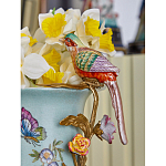 Ваза с птичкой из фарфора с бронзовыми элементами Garden of Eden варинант исполнения - 9 | Loft Concept в Твери