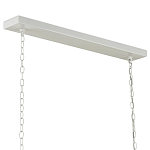 Люстра белая прямоугольная с абажурами в виде цветков тюльпана White Tulips варинант исполнения - 5 | Loft Concept в Твери