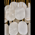 Люстра с овальными подвесками из натурального камня Spatial Composition варинант исполнения - 5 | Loft Concept в Твери