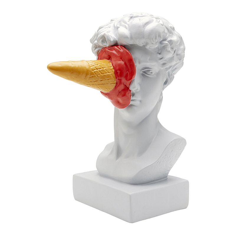 Статуэтка Bust of David and Ice Cream Белый Красный Песочный в Твери | Loft Concept 