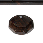 Настольный письменный набор с часами из природного камня обсидиана  Gift for Manager варинант исполнения - 6 | Loft Concept в Твери