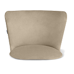 Барный стул со спинкой на 4-х коричневых ножках Бежевый Велюр Ava Charm варинант исполнения - 3 | Loft Concept в Твери