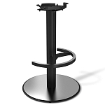 Барный стул вращающийся со спинкой и подлокотниками Douglas Rhombus Черный Велюр варинант исполнения - 4 | Loft Concept в Твери