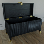 Большой дизайнерский Сундук Elsa Dreams Black варинант исполнения - 2 | Loft Concept в Твери