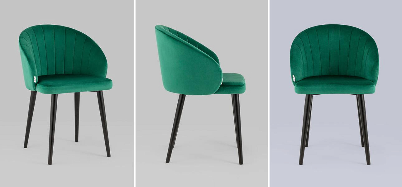 Стул Balsari Chair Изумрудно-Зеленый Велюр Стул Balsari Chair Изумрудно-Зеленый Велюр - Loft-Concept в Твери
