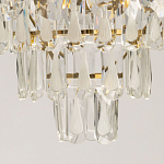 Люстра многоярусная с овальными прозрачными подвесками 36 см Harmonica варинант исполнения - 10 | Loft Concept в Твери