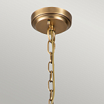 Люстра цвета латунь с 5-ю цилиндрическими плафонами из прозрачного пузырчатого стекла Kichler варинант исполнения - 6 | Loft Concept в Твери