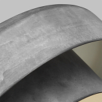 Подвесной светильник с массивным круглым стальным плафоном серого цвета в индустриальном стиле на цепи Feiss варинант исполнения - 3 | Loft Concept в Твери