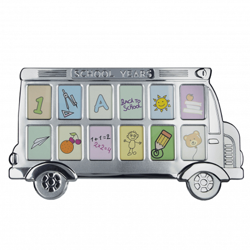Фоторамка детская Childhood Corner Bus 12 фото Серебристый Фоторамка детская Childhood Corner Bus 12 фото Серебристый в Твери | Loft Concept