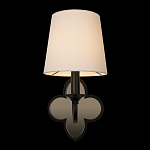 Бра с белым текстильным абажуром и фигурным основанием с зеркальной вставкой Vitorino варинант исполнения - 13 | Loft Concept в Твери