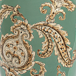 Настольная лампа бирюзовая с цветочным принтом Turquoise Flight варинант исполнения - 6 | Loft Concept в Твери