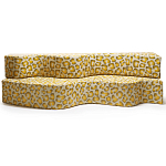 Дизайнерский модульный диван волнистой формы с цветным принтом Poltronova Superonda Sofa варинант исполнения - 3 | Loft Concept в Твери