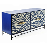 Буфет в гостиную с инкрустацией Bone Inlay Deco Sideboard - Orleans ZEBRA варинант исполнения - 1 | Loft Concept в Твери
