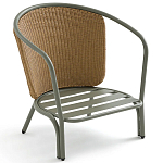 Садовое кресло с каркасом из стали Kenneth Chair варинант исполнения - 4 | Loft Concept в Твери