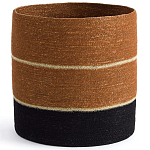 Плетеная корзина в полоску Kudio Wicker Basket варинант исполнения - 1 | Loft Concept в Твери