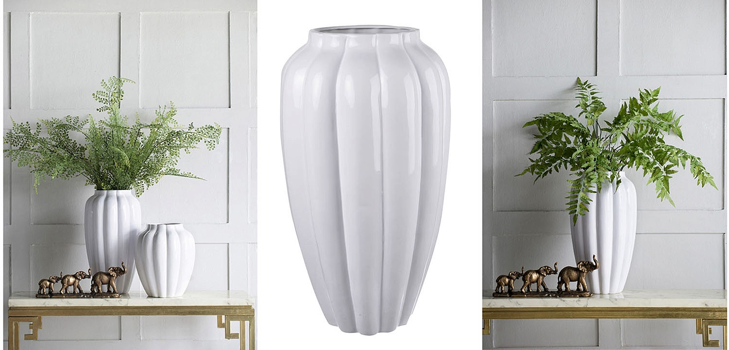 Ваза Carambola Vase white high Ваза Carambola Vase white high - Loft-Concept в Твери