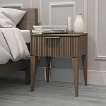 Тумба прикроватная коричневая с ящиком Harper Line варинант исполнения - 2 | Loft Concept в Твери