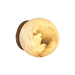 Настенно-потолочный светильник с плафоном в форме шара из алебастра Cryptocrystalline Stone варинант исполнения - 4 | Loft Concept в Твери