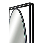 Зеркало овальное в металлической оправе в стиле лофт Urban Style Space варинант исполнения - 3 | Loft Concept в Твери