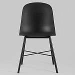 Стул из прочного пластика на металлическом основании Anora Black варинант исполнения - 4 | Loft Concept в Твери