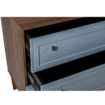 Комод серый из массива бука с 3-мя ящиками Wenge Light варинант исполнения - 3 | Loft Concept в Твери