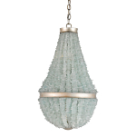 Люстра с каскадом из стеклянных декоративных элементов Shining Sea Glass варинант исполнения - 2 | Loft Concept в Твери