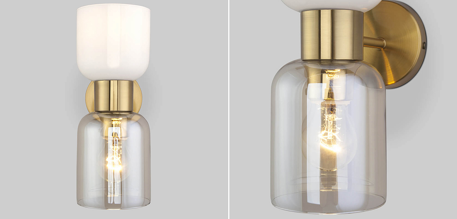 Бра Light maker studio Sconce white and smok brass Бра Light maker studio Sconce white and smok brass - Loft-Concept в Твери