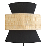Бра с плетеным декором Bonnie Wicker Black Wall Lamp варинант исполнения - 1 | Loft Concept в Твери