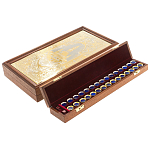 Нарды с гравюрой из натурального камня лазурит Backgammon from Stone варинант исполнения - 3 | Loft Concept в Твери