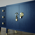 Большой Комод-буфет Elsa Dreams Blue с ящиками варинант исполнения - 2 | Loft Concept в Твери