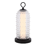 Настольная лампа с прозрачным факутрным стеклянным плафоном Sonora варинант исполнения - 1 | Loft Concept в Твери