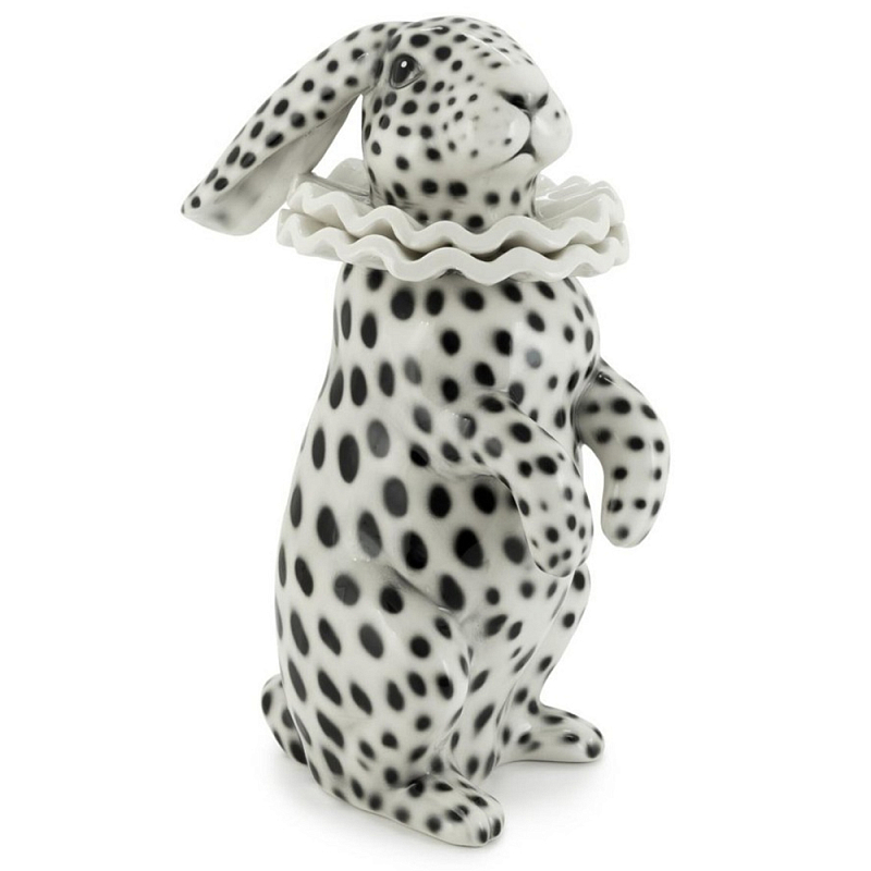 Статуэтка Rabbit Collar White Black Белый Черный в Твери | Loft Concept 