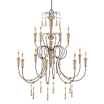 Люстра с состаренными резными элементами Big Graceful Profile варинант исполнения - 4 | Loft Concept в Твери