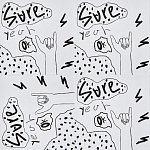 Плитка с узором Граффити 3 варинант исполнения - 1 | Loft Concept в Твери